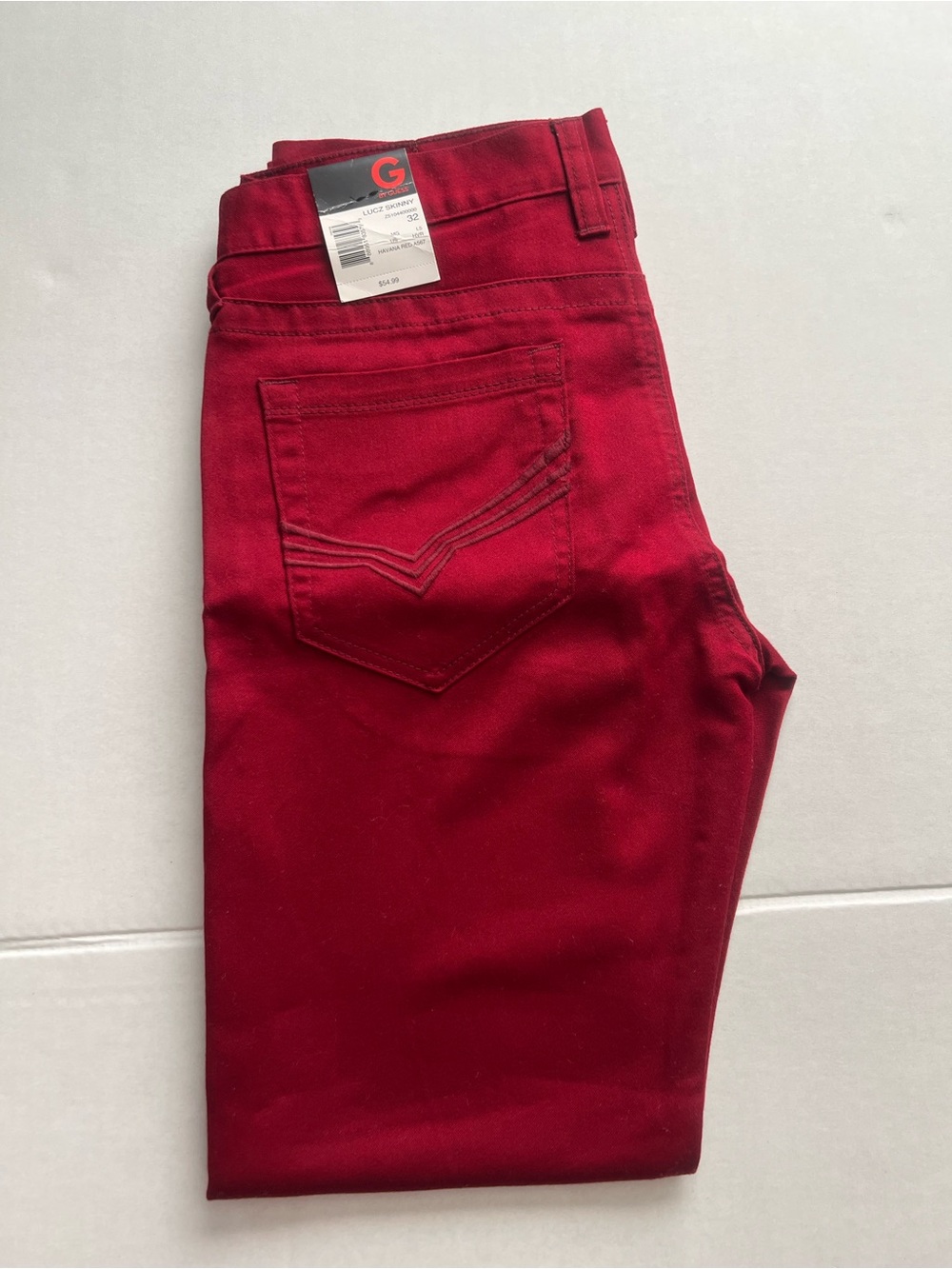 G by Guess Men's Chinos in Deep Red
